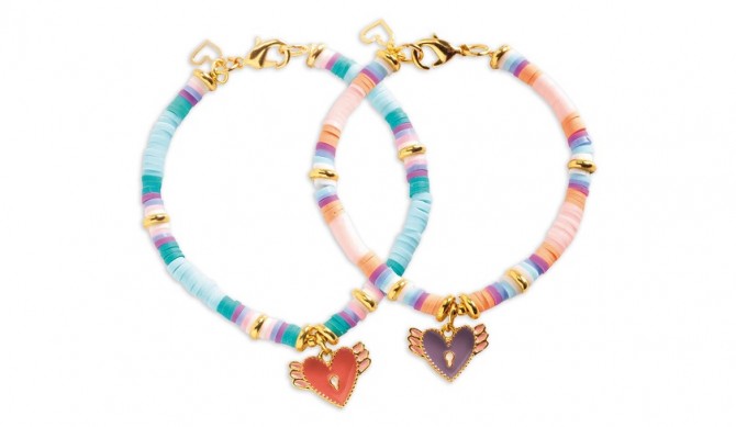 Zestaw do tworzenia bransoletek przyjaźni Djeco - Serca